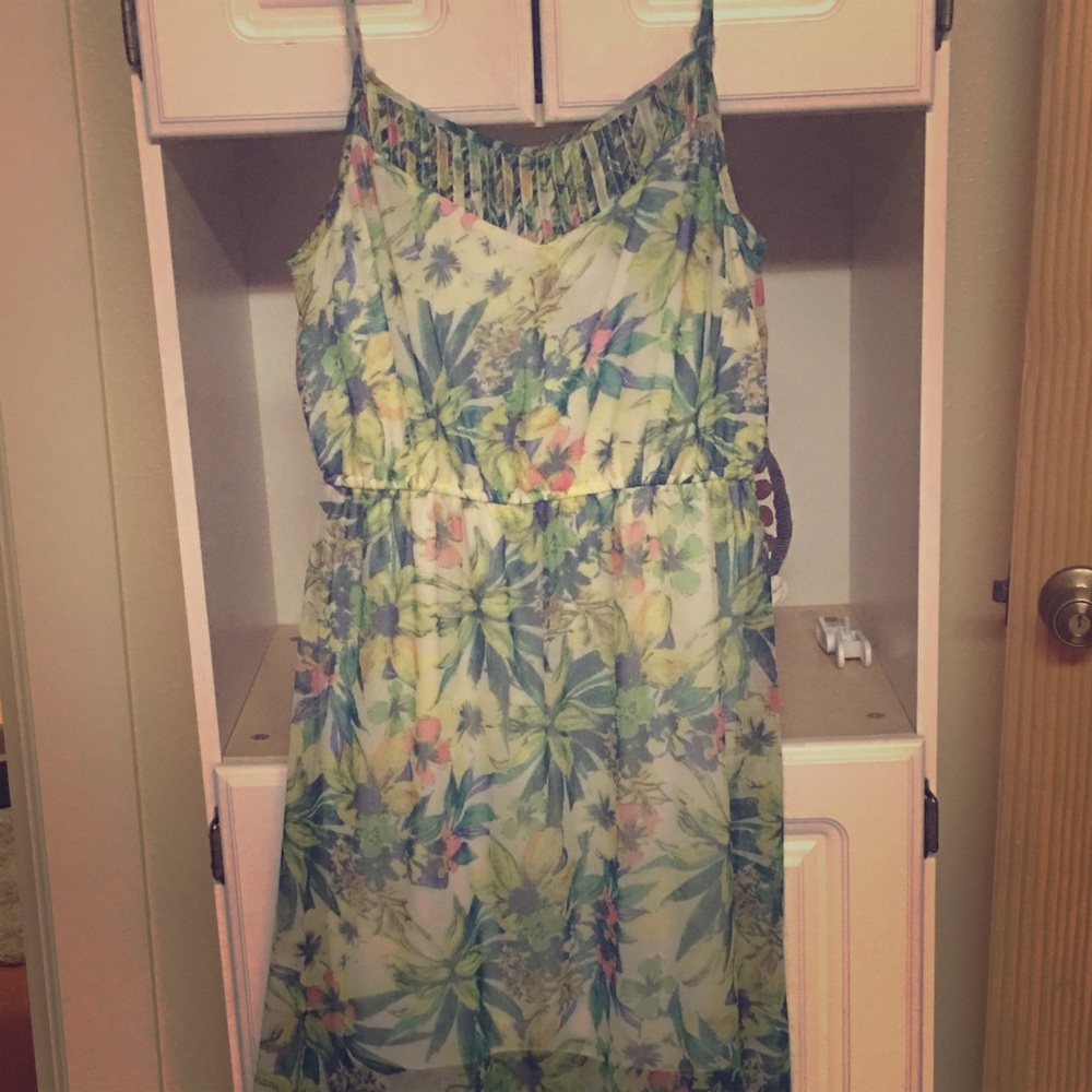 Charlotte Russe floral dress. High/low